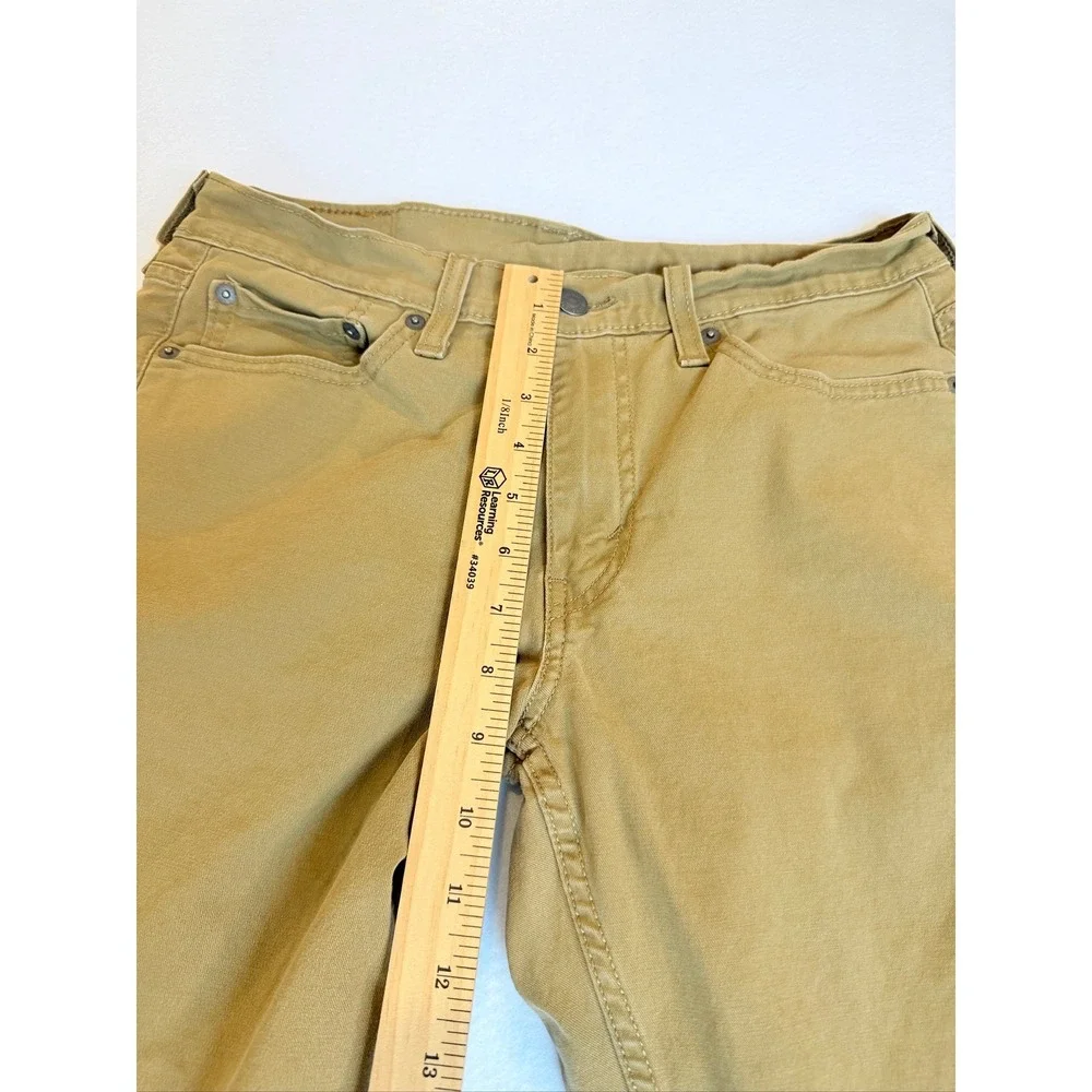 Levi's 514 Straight Fit Pants Mens 30x32 Tan Khaki Twill 00514-1779